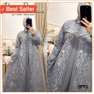 Hayya Dress New Brocade Dress Muslim Dress/ BRUKAT DRESS HAYYA DRESS LUXURY PARTY DRESS CRINKLE MIX 