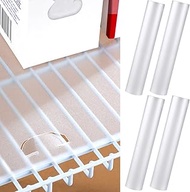 Kathfly 4 Roll Wire Shelf Liner Clear Shelf Covers for Wire Shelving Waterproof Non Adhesive Refrigerator Pantry Wire Shelf Plastic Mats for Kitchen Cabinet Drawer Fridge Rack 10 ft Roll (18inch Wide)