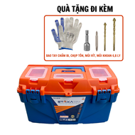 [KÈM BAO TAY CHẤM BI & PK KHOAN] Hộp Đựng Đồ Nghề STAKA KA-6035 Thùng Đựng Đồ Nghề 18 INCH Nhựa PP C