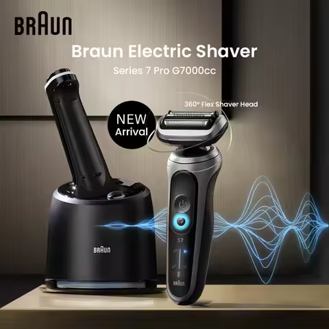 Braun Electric Shavers Series 5/6/7 Floating Cutter Fast Charge Led Display Electric Razor 72-G7000c