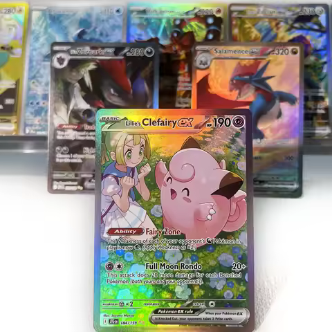 Journey Together PKM Cards PTCG6-A GX Rainbow Lillie's Clefairy Salamence ex Rare Collection Battle 
