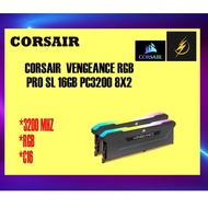Corsair Vengeance RGB SL 16GB (2 x 8GB) DDR4 DRAM 3200MHz C16 Memory Kit