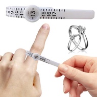 VALER Professional Lightweight Finger Size Tester Ring Sizing Tool Ring Ruler Ring Measurer Finger Gauge Ring Sizer Finger Size Coil Measurement Belt