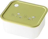 Takenaka T-96484 Storage Container, Cooka, Flowers, Microwave Safe, Green, Approx. 8.5 fl oz (250 ml