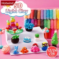 HOTWIND 12/24/36 Color Light Polymer Clay Soft Plasticine Toy Safe Colorful Playdough Slimes Toys DIY Creative Clay Kid Toy I1O2
