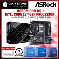 [COMBO DEAL] Asrock B660M PRO RS B660 LGA1700 mATX Motherboard + Intel 12th GEN Processor