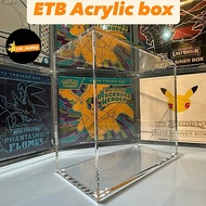 Pokemon ETB Acrylic Case (Magnetic cover) Collection Box