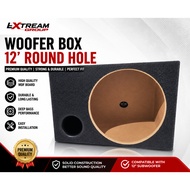 WOOFER BOX 12 INCH ROUND HOLE