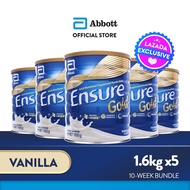 [LAZ EXCLUSIVE] Ensure Gold HMB Vanilla 1.6KG For Adult Nutrition Bundle of 5