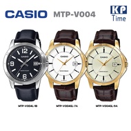 Casio นาฬิกาข้อมือผู้ชาย สายหนัง รุ่น MTP-V004 ของแท้ประกันศูนย์ CMG