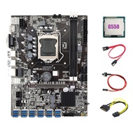 B75 ETH Miner Motherboard 12 PCIE Ke USB + G550 CPU + SATA 15Pin Ke