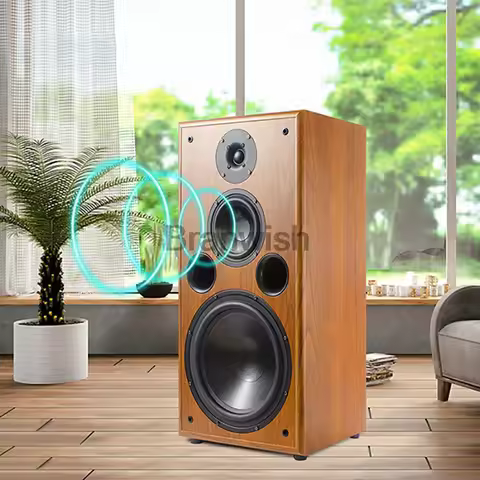 1Pc High-Mid-Low Speaker 10 nch 200W Bass Silk Film Tweeter HiFi Bookshelf Monitor Audiophile Passiv