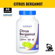 Nutricost, Citrus Bergamot Capsule, 25:1 Bergamot Extract, Health support, Gluten Free, 120 Capsules