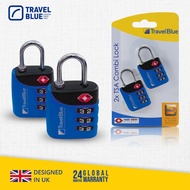 Travel Blue TSA 3 Dial Combination Lock Twin Pack - TB-039