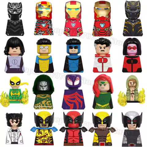 Newly launched Hot toys Building Blocks Superhero Series TV6201-6202 KDL857 Hot movie characters bri