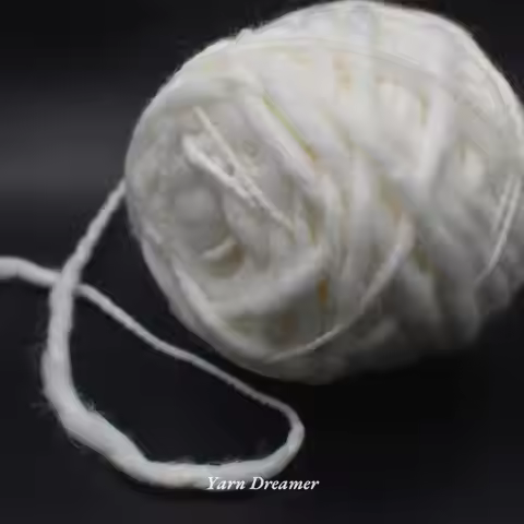 Bulky Yarn for Crochet Thread Chunky Yarn 100g White Thick Wool Knitting Yarn Chunky Puffy Fluffy Ya