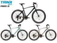 จักรยานไฮบริด TRINX FREE1.0 เฟรมอลูมิเนียม เกียร์shimano21สปีด