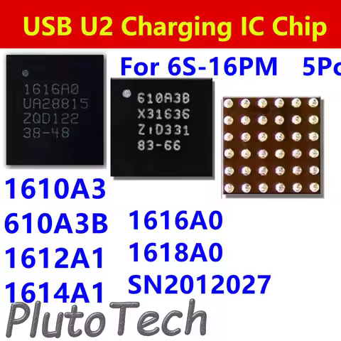 USB U2 Charging IC Chip 1616A0 1614A1 1612A1 610A3B 1618A0 SN2600B1 SN2611A0 for iphone 15 14 12 13