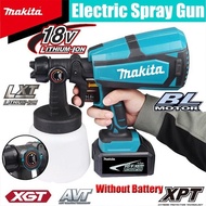 Makita Paint Spray Gun 1000ML Cordless Electric Spray Gun Portable Household Paint Sprayer Auto Furniture Steel Coating Airbrush For Makita 18V Battery