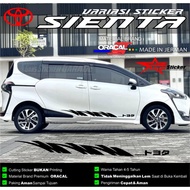 Toyota Sienta Premium Cutting Sticker Toyota Sienta Car Exterior Accessories