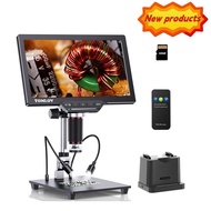TOMLOV DM202 Max Digital Microscope | 1300x Magnification | 10" IPS LCD Screen | HDMI Compatible wit