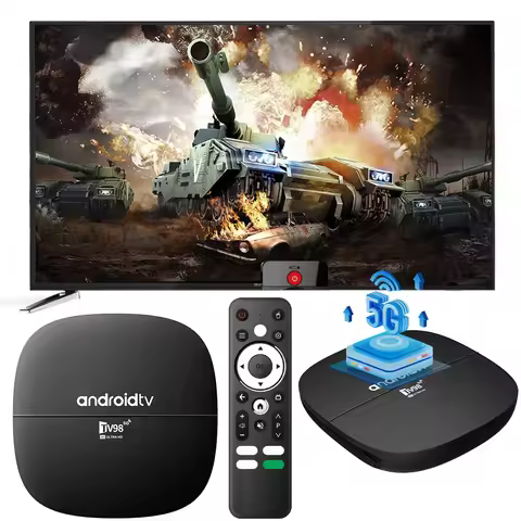 TV98 ATV Android 13.0 Smart TV Box Dual WIFI BT4.0 4K HD Set Top Box Allwinner H313 Quad Core TV Box