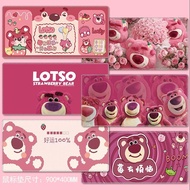 Strawberry Bear Mouse Pad Oversized Girl Pink Cute Cartoon Laptop Keyboard Desktop Cushion 75GK