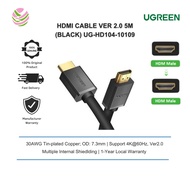 UGREEN HDMI CABLE VER 2.0 4K@60HZ 5M (BLACK) UG-HD104-10109