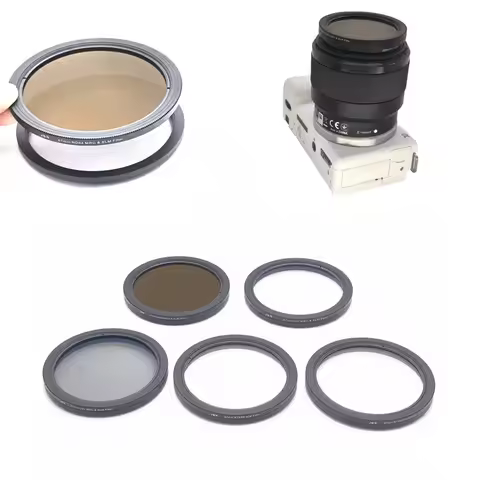Magnetic Adapter Ring / UV CPL Star Gold Blue Streak Black Mist ND Lens Filter for Canon Nikon Fujif