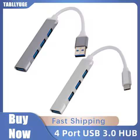 USB C HUB 3.0 Type C Extender 4 Port Splitter Adapter OTG Docking Station For Phone Macbook Pro 13 1