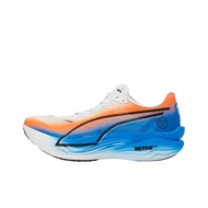 PUMA Deviate NITRO Elite 3 Lightweight Marathon Running Shoes Womens White Orange Blue 313421-01