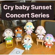 GANTUNGAN READY Crybaby Sunset Concert Series Plush Keychain Popmart Keychain Cry Baby