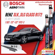 ใบปัดน้ำฝน คู่หน้า ขนาด 22+22 Fitting2-2 Mercedes Benz SLK SLC R172 SLK200 SLC200 year 2011-2020 BO