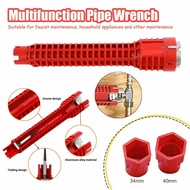 Faucet Wrench / Sink Faucet Wrench / Plumbing Wrench Faucet Sink Installer / 8 In 1 Flux Anti-Slip W