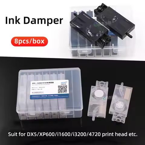 Ink Negative Pressure Damper Spare Parts 8PCS/BOX Printer Ink Damper for i3200 XP600 Print Head Nega