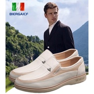 【Breathable & Height Boost】Men's Business Casual Leather Shoes Summer  Fashion Elevator Shoes For Da