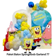 Spongebob GARLAND Balloon Package 77 Spongebob Birthday Decoration/