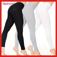 【Agilemind】High Waisted Leggings for Women-Womens Black Seamless Workout Leggings Running Tummy Cont