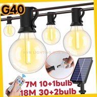 G40 Solar outdoor high-bright solar bulb light beach wedding restaurant atmosphere decoration outdoo