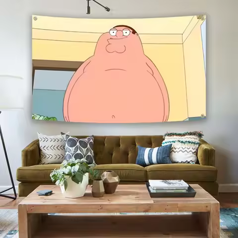Peter Griffin Album Cover flag,3x5fts 2x3fts Lightweight Home Decor for Bedroom, Living Room