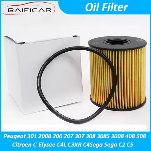 Baificar Brand New High Quality Car Engine Oil Filter Cleaner For Peugeot 301 2008 206 207 Citroen C