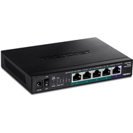 TRENDnet 5-Port Unmanaged 2.5G PoE+ Switch, Fanless, Compact Desktop Design, Metal Housing, 2.5GBASE