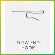 50pcs 101w curtain end hook/ 101w cakuk / cangkok / curtain / half