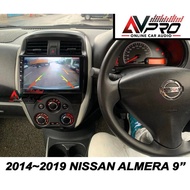 2014~2019 NISSAN ALMERA OEM 9" / 10.1" Android WiFi GPS USB MP4 Video Player FREE Reverse Camera