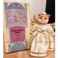 限量1995年🇺🇸美國 蕃茄湯娃娃 天使 橘貓 貓咪 Dolly dingle doll 陶瓷娃娃 收藏 古董玩具 擺飾