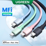 UGREEN MFI Silicone USB C to Lightning Cable  PD20W 1M Fast Charging Skin-friendly Wear-resistant co