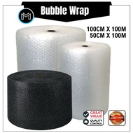 BUBBLE WRAP SINGLE BUBBLE WRAP DOUBLE LAYER PACKING( 50cm100cm x100m) / Air Bubble Wrap Borong Murah