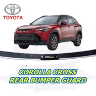 TOYOTA COROLLA CROSS REAR BUMPER  GUARD PROTECTOR WITH CHROME LINING