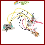 WAUREENSMITH ​5-Way Switch Harness​, 2 Tone 1 Volume 2T1V 5 Way Guitar Wiring Harness​, ​500K Potent