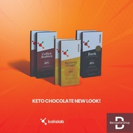 Kalislab Keto Chocolate Dark Cacao / Coffee Arabica / Bentong Ginger 60gm